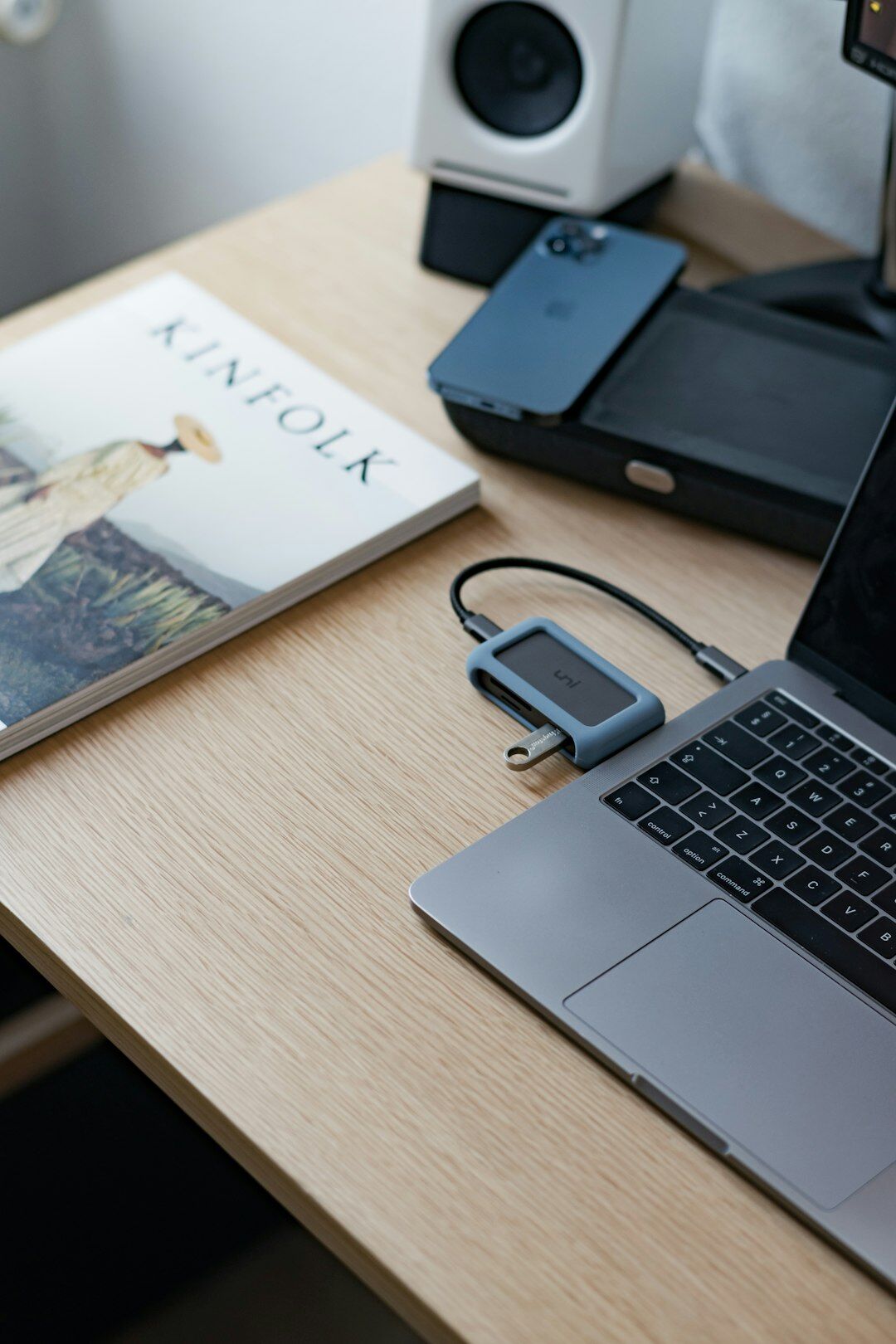 Portrait of a Danish female photo editor at her desk
